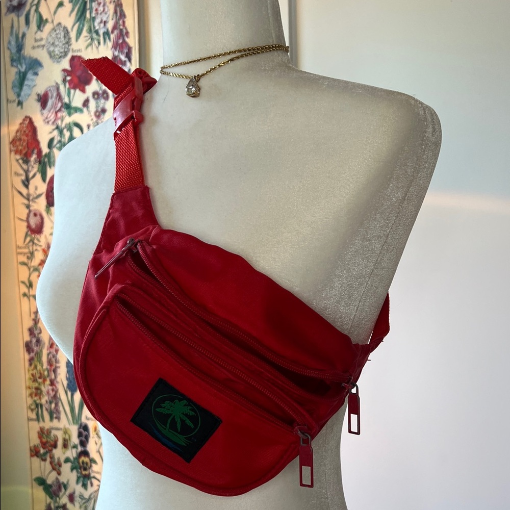 Women’s Red Crossbody Fanny Pack - Sleek Hands-Free Bag